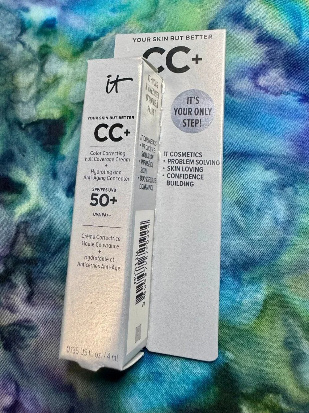 IT Cosmetics CC Color Correcting Full Coverage Cream Concealer with SPF 50+, 4ml